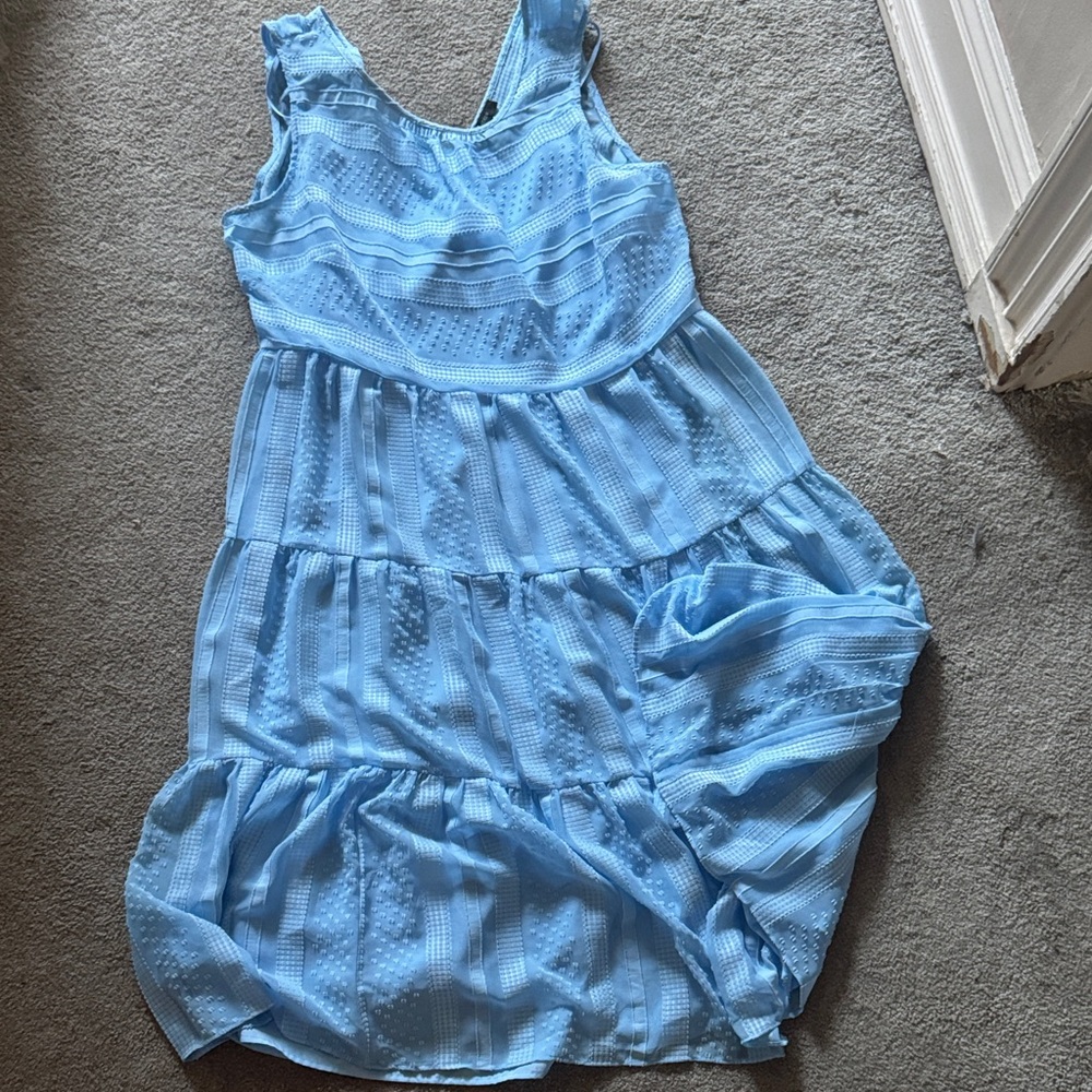J. Crew Light Blue Midi Dress
